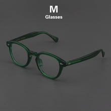 Load image into Gallery viewer, Glasses Men Johnny Depp LEMTOSH Eyeglasses Frame Clean Lens Brand Vintage Twilight Black Acetate Optical Computer Goggles Women