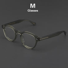 Load image into Gallery viewer, Glasses Men Johnny Depp LEMTOSH Eyeglasses Frame Clean Lens Brand Vintage Twilight Black Acetate Optical Computer Goggles Women