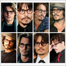Load image into Gallery viewer, Glasses Men Johnny Depp LEMTOSH Eyeglasses Frame Clean Lens Brand Vintage Twilight Black Acetate Optical Computer Goggles Women