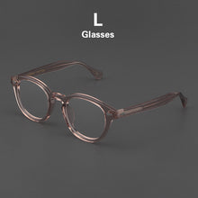 Load image into Gallery viewer, Glasses Men Johnny Depp LEMTOSH Eyeglasses Frame Clean Lens Brand Vintage Twilight Black Acetate Optical Computer Goggles Women