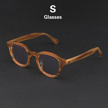 Load image into Gallery viewer, Glasses Men Johnny Depp LEMTOSH Eyeglasses Frame Clean Lens Brand Vintage Twilight Black Acetate Optical Computer Goggles Women