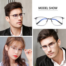 Carica l&#39;immagine nel visualizzatore di Gallery, Occhiali Uomo Donna Acciaio inossidabile Occhiali da vista fotocromatici Occhiali da vista montatura per occhiali miopia 8008