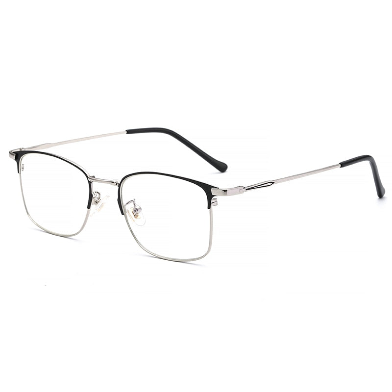 Glasses Men Women Stainless Steel Photochromic Prescription Glasses Optical Eyeglasses Frame Myopia Eyeglasses Frame 8008