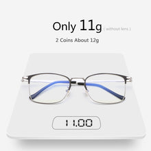 Carica l&#39;immagine nel visualizzatore di Gallery, Occhiali Uomo Donna Acciaio inossidabile Occhiali da vista fotocromatici Occhiali da vista montatura per occhiali miopia 8008