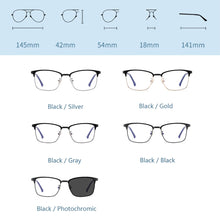 Carica l&#39;immagine nel visualizzatore di Gallery, Glasses Unisex Anti Blue Light Glasses Photochromic Computer Male Glasses Optical Female Eyeglasses Frame For Men Women N52051