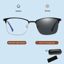 Carica l&#39;immagine nel visualizzatore di Gallery, Glasses Unisex Anti Blue Light Glasses Photochromic Computer Male Glasses Optical Female Eyeglasses Frame For Men Women N52051