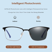 Carica l&#39;immagine nel visualizzatore di Gallery, Glasses Unisex Anti Blue Light Glasses Photochromic Computer Male Glasses Optical Female Eyeglasses Frame For Men Women N52051