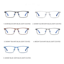 Carica l'immagine nel visualizzatore di Gallery, Glasses Unisex Optical Frame Anti Blue Light Lens Vintage Eyeglasses Men Women Myopia Computer Male Eyewear For Female F5909