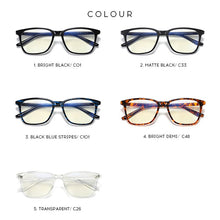 Load image into Gallery viewer, Glasses Unisex Optical Frame Anti Blue Light Lens Vintage Eyeglasses Men Women Myopia Computer Male Eyewear For Female 6919