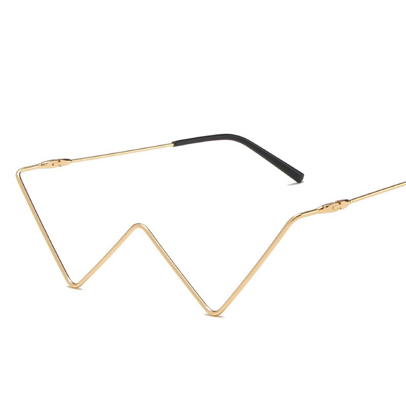 Glasses Women Triangle Half Frame Diamond Glasses Frame Retro Women Crystal Eyewear Glasses Without Lens Eyeglasses Frame