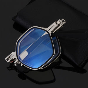 Glasses for Men & Women Spring Hinge Readers Blue Light Blocking Computer Eyeglasses Foldable Reading Glasses with Case