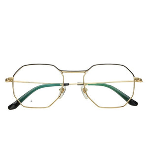Glasses frame female can match myopic Korean version of pure titanium polygon personality web celebrity eye frame male