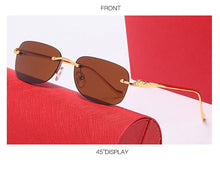 Load image into Gallery viewer, Glasses frame men&#39;s sunglasses gold-free lens men reflect reflection lens session woman glasses 00610