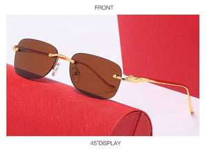 Glasses frame men's sunglasses gold-free lens men reflect reflection lens session woman glasses 00610