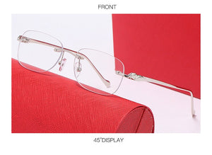 Glasses frame men's sunglasses gold-free lens men reflect reflection lens session woman glasses 00610