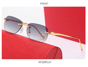 Glasses frame men's sunglasses gold-free lens men reflect reflection lens session woman glasses 00610