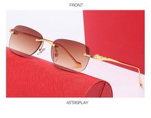 Load image into Gallery viewer, Glasses frame men&#39;s sunglasses gold-free lens men reflect reflection lens session woman glasses 00610