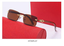 Carica l&#39;immagine nel visualizzatore di Gallery, Glasses frame men&#39;s sunglasses gold-free lens men reflect reflection lens session woman glasses 8101016