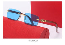 Carica l&#39;immagine nel visualizzatore di Gallery, Glasses frame men&#39;s sunglasses gold-free lens men reflect reflection lens session woman glasses 8101016