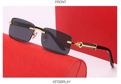 Glasses frame men's sunglasses without gold lens men's reflective lens meeting women's glasses 2053