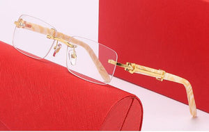Glasses frame men's sunglasses without gold lens men's reflective lens meeting women's glasses 2053