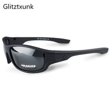 Carica l&#39;immagine nel visualizzatore di Gallery, Glitztxunk 2023 Occhiali da sole polarizzati neri Occhiali da sole sportivi UV400 Occhiali da pesca per guida all&#39;aperto 