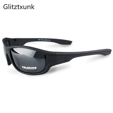 Glitztxunk 2023 Occhiali da sole polarizzati neri Occhiali da sole sportivi UV400 Occhiali da pesca per guida all'aperto 