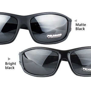 Glitztxunk 2023 Occhiali da sole polarizzati neri Occhiali da sole sportivi UV400 Occhiali da pesca per guida all'aperto 