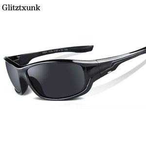 Glitztxunk 2023 Occhiali da sole polarizzati neri Occhiali da sole sportivi UV400 Occhiali da pesca per guida all'aperto 