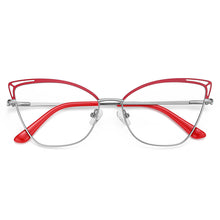 Load image into Gallery viewer, Gmei Design Blue Light Blocking Women&#39;s Cat Eye Metal Glasses Frame Female Anti Radiation Protection Eyeglasses Frames 3038