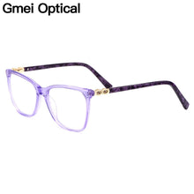 Carica l&#39;immagine nel visualizzatore di Gallery, Gmei Optical Acetate Glasses Frame Women Cat Eye Prescription Eyeglasses Myopia Optical Frame Female Cateye Eyewear M22002