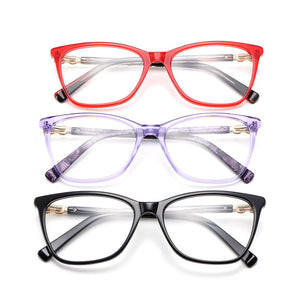 Gmei Optical Acetate Glasses Frame Women Cat Eye Prescription Eyeglasses Myopia Optical Frame Female Cateye Eyewear M22002
