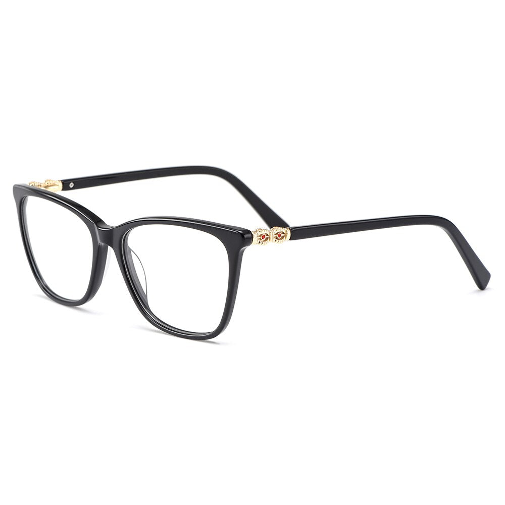Gmei Optical Acetate Glasses Frame Women Cat Eye Prescription Eyeglasses Myopia Optical Frame Female Cateye Eyewear M22002