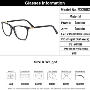 Gmei Optical Acetate Glasses Frame Women Cat Eye Prescription Eyeglasses Myopia Optical Frame Female Cateye Eyewear M22002