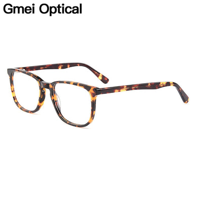 Gmei Optical Acetate Square Full Rim Women's Optical Glasses Frames For Myopia Presbyopia Spectacles With Spring Hinges YH6028