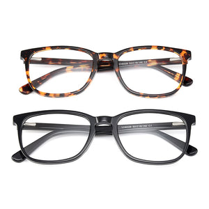 Gmei Montature per occhiali ottici da donna con montatura quadrata in acetato ottico per occhiali miopia presbiopia con cerniere a molla YH6028 
