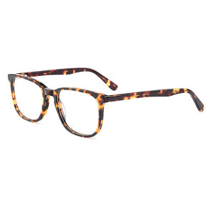 Gmei Montature per occhiali ottici da donna con montatura quadrata in acetato ottico per occhiali miopia presbiopia con cerniere a molla YH6028 