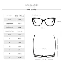 Load image into Gallery viewer, Gmei Optical Brand Designer Square Glasses Frame Women Trending Style Spectacles Oculos De Sol Eyewear 2001