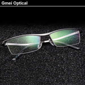 Gmei Optical Brand Designer Men Glasses Frames Aluminium Magnesium-Alloy Frame Spectacle Eyeglasses Myopia Glasses GF1060