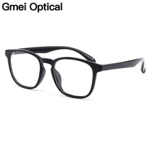 Load image into Gallery viewer, Gmei Optical Brand Designer Square Black Men&#39;s Eyeglasses Frames Ultralight Plastic TR90 Full Rim Women&#39;s Glasses Frame H8014