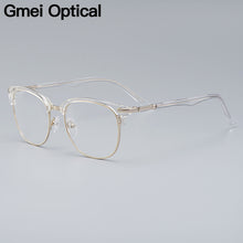 Carica l&#39;immagine nel visualizzatore di Gallery, Gmei Optical Brand Designer Square Full Rim Women Glasses Frames Prescription Eyeglasses Retro Optical Frame Eyewear H8042