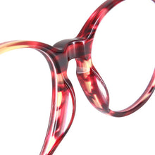 Load image into Gallery viewer, Gmei Optical Burgundy Acetate Full-Rim Prescription Eyeglasses Frames Spectacle for Women&#39;s Eyewear With Spring Hinges T8062
