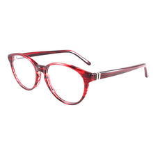 Load image into Gallery viewer, Gmei Optical Burgundy Acetate Full-Rim Prescription Eyeglasses Frames Spectacle for Women&#39;s Eyewear With Spring Hinges T8062