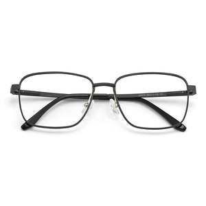 Gmei Optical Business Men Aluminum Magnesium Glasses Frame With Spring Hinges Brand Designer Square Spectacles Frames GF9010