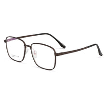 Load image into Gallery viewer, Gmei Optical Business Men Aluminum Magnesium Glasses Frame With Spring Hinges Brand Designer Square Spectacles Frames GF9010