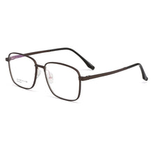 Load image into Gallery viewer, Gmei Optical Business Men Aluminum Magnesium Glasses Frame With Spring Hinges Brand Designer Square Spectacles Frames GF9010