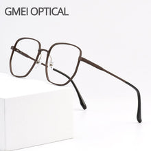 Load image into Gallery viewer, Gmei Optical Business Men Aluminum Magnesium Square Glasses Frame With Spring Hinges Brand Designer Spectacles Frames GF9008