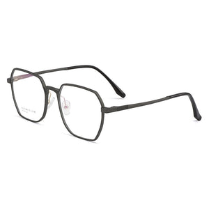 Gmei Optical Classic Men Aluminum Magnesium Glasses Frame With Spring Hinges Square Spectacles Frames Eyewear GF9001