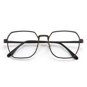 Gmei Optical Classic Men Aluminum Magnesium Glasses Frame With Spring Hinges Square Spectacles Frames Eyewear GF9001