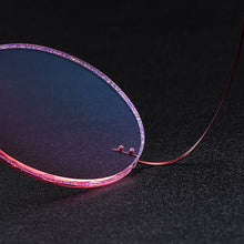 Load image into Gallery viewer, Gmei Optical Classic Ultra-light Red Titanium Alloy Women&#39;s Rimless Glasses Frame With Gradient Pink Tint Plano Lenses T80898
